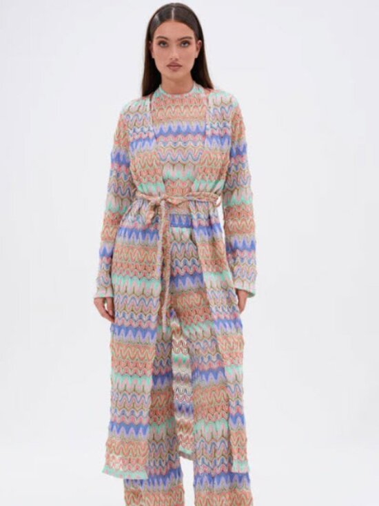 AKIRA Tops - AKIRA “Take Me to Miami” Halter Top & Duster – NWT – L/XL (Fits M)